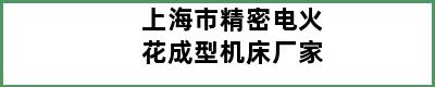 上海市精密电火花成型机床厂家