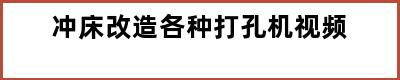 冲床改造各种打孔机视频