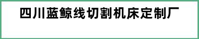 四川蓝鲸线切割机床定制厂