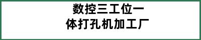 数控三工位一体打孔机加工厂