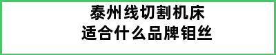 泰州线切割机床适合什么品牌钼丝