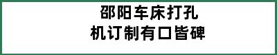 邵阳车床打孔机订制有口皆碑