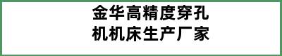 金华高精度穿孔机机床生产厂家